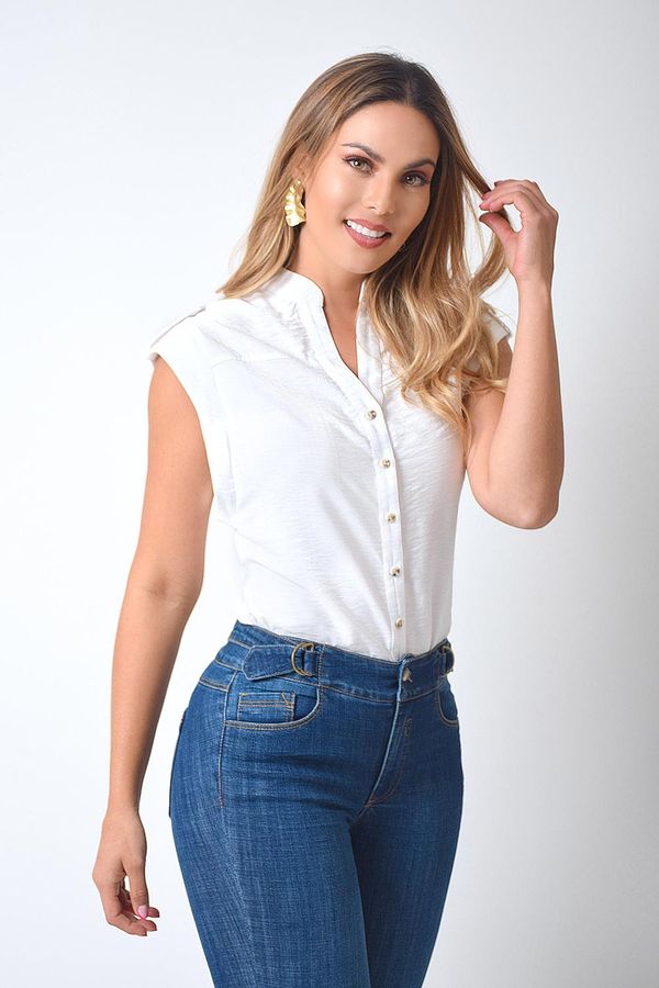 blusa entallada mujer