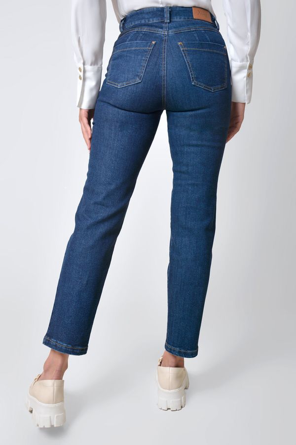 Jeans con cierre online en el tobillo mujer