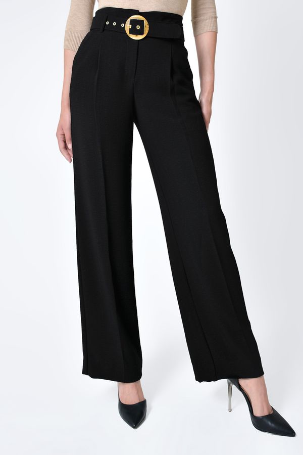 Pantalon negro cheap talle alto mujer