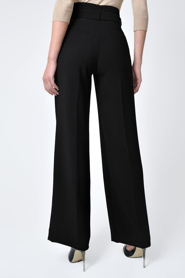 Pantalón Mujer Palazzo Cintura Negro - 230578