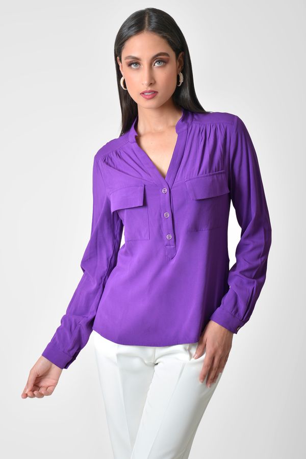 Blusa cuello neru hot sale