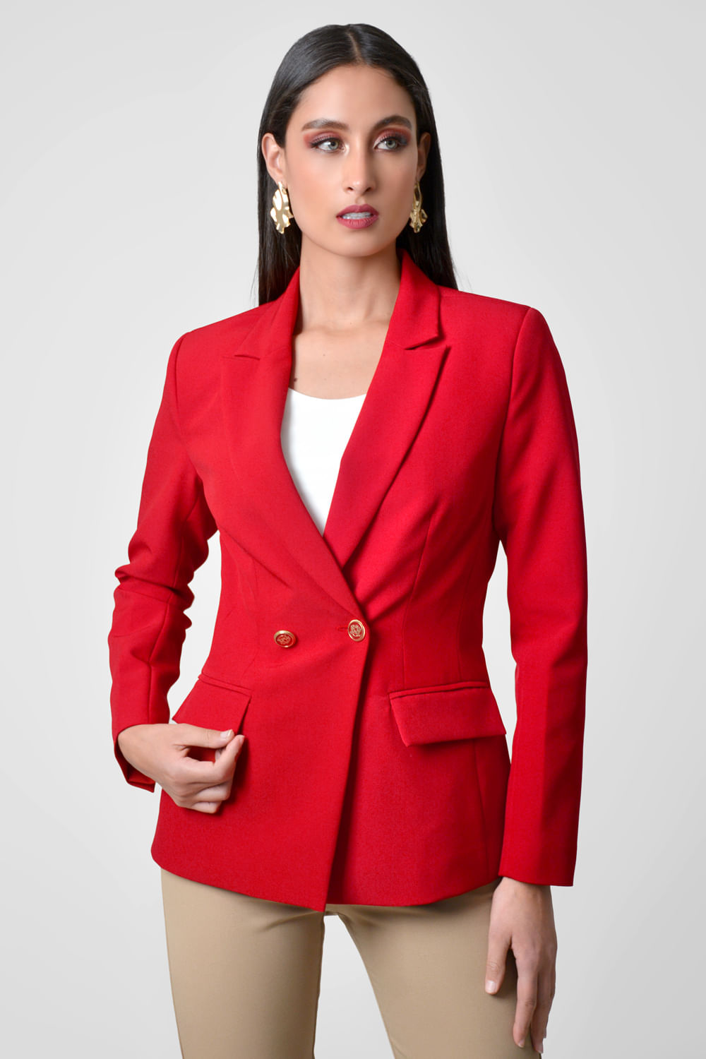 Blazer Mujer En Twill Stretch - Xuss